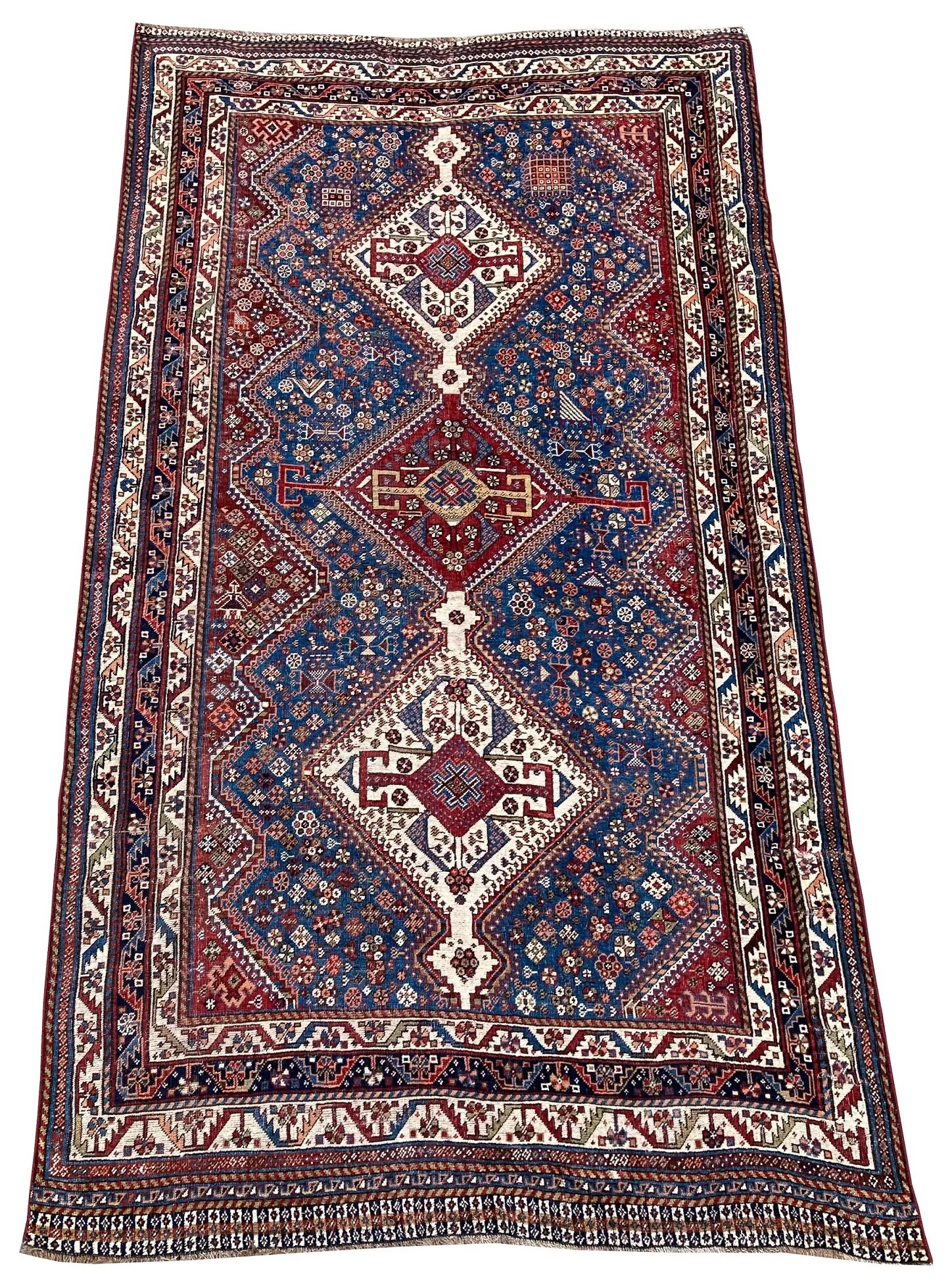 Antique Qashqai Rug 2.54m x 1.41m — Rug Addiction